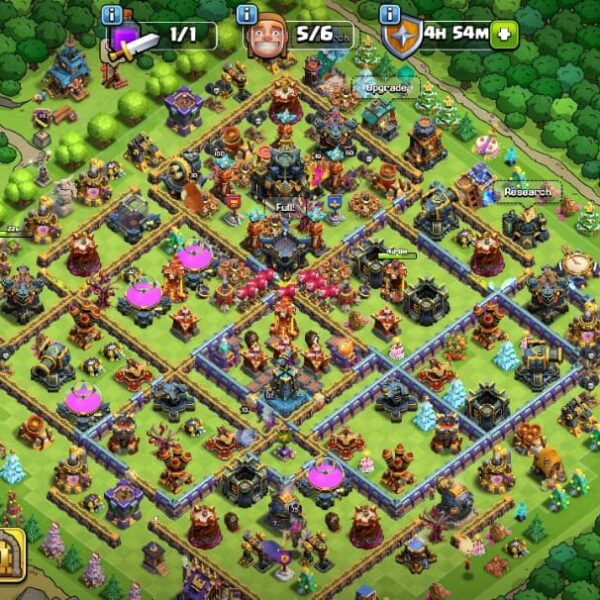 Town Hall 17 | 2800+ Gems | 5 Heros