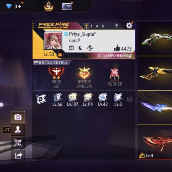 Level 58 | Prime 5 | 2 Evo Guns